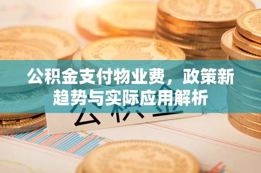 七星公积金支付物业费，政策新趋势与实际应用解析