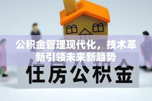 七星公积金管理现代化，技术革新引领未来新趋势